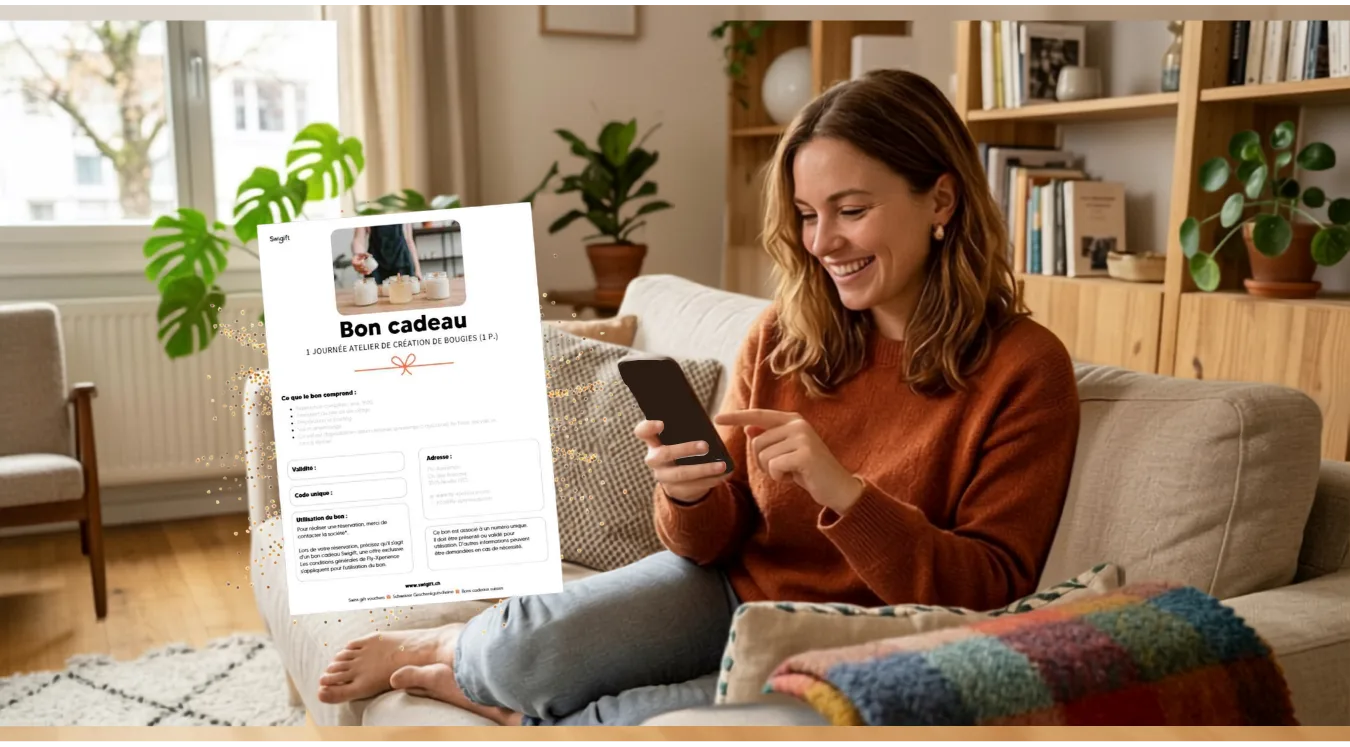 Le bon cadeau Swigift, reçu depuis son canapé