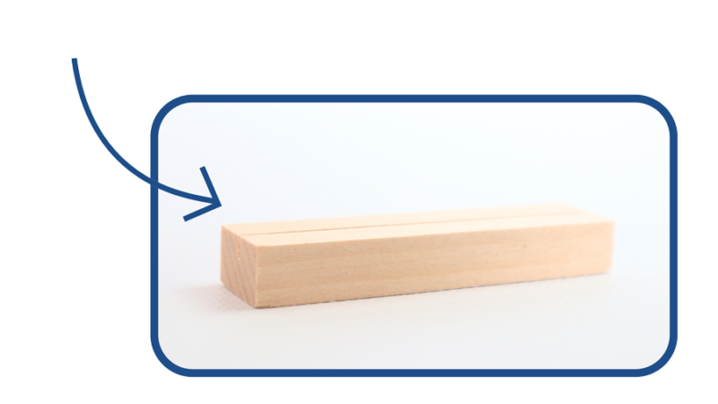 Support en bois et carte SwiGift