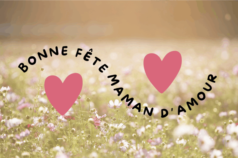 carte de vœux fête des mamans
