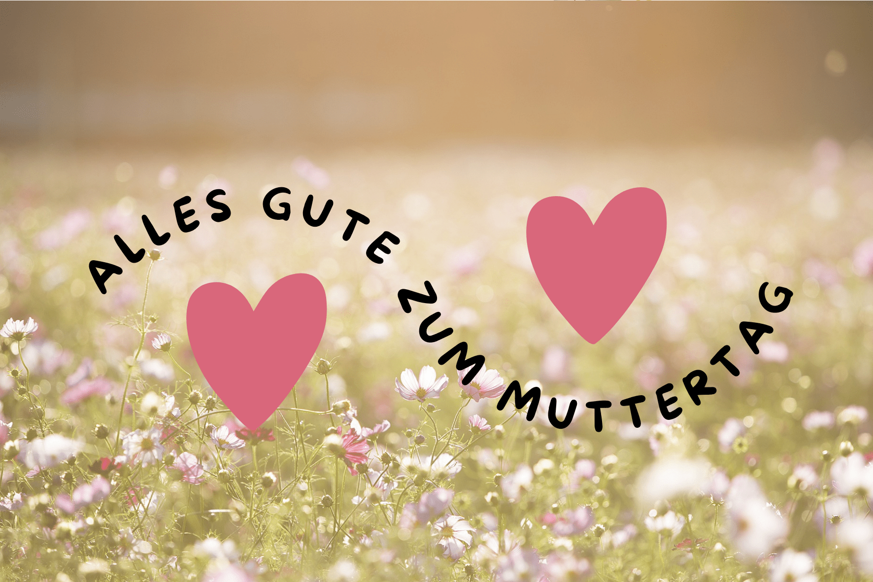 Glückwunschkarte zum Muttertag - Carte de voeux fête des mamans - Mother's Day greetings card