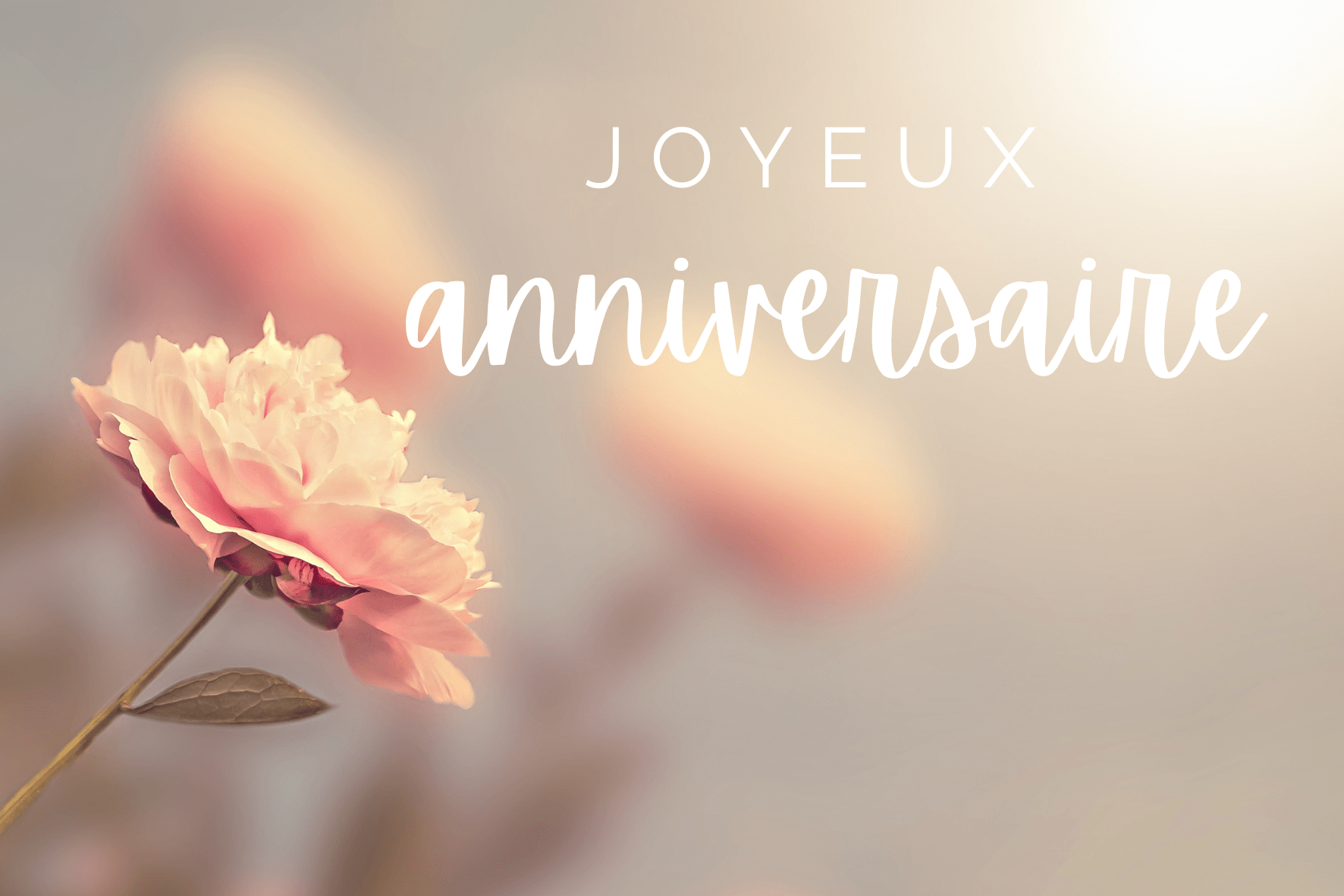 carte de voeux anniversaire - birthday greetings card - Glückwunschkarte zum Geburtstag