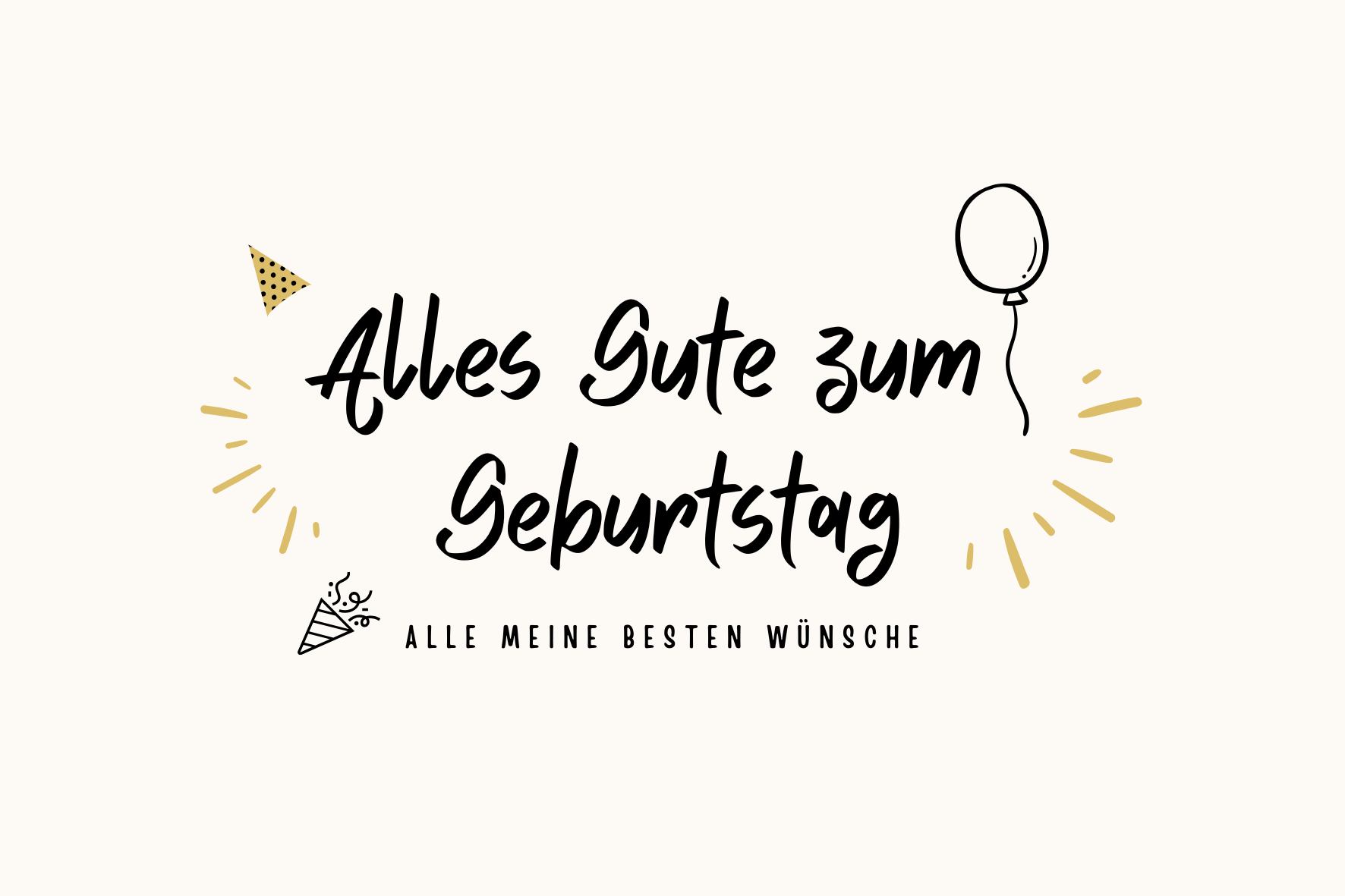 carte de voeux anniversaire - birthday greetings card - Glückwunschkarte zum Geburtstag