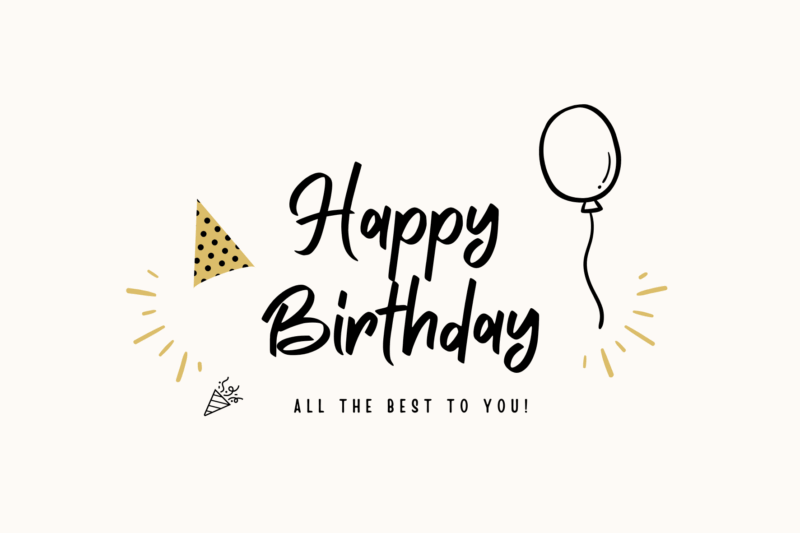 carte de voeux anniversaire - birthday greetings card - Glückwunschkarte zum Geburtstag