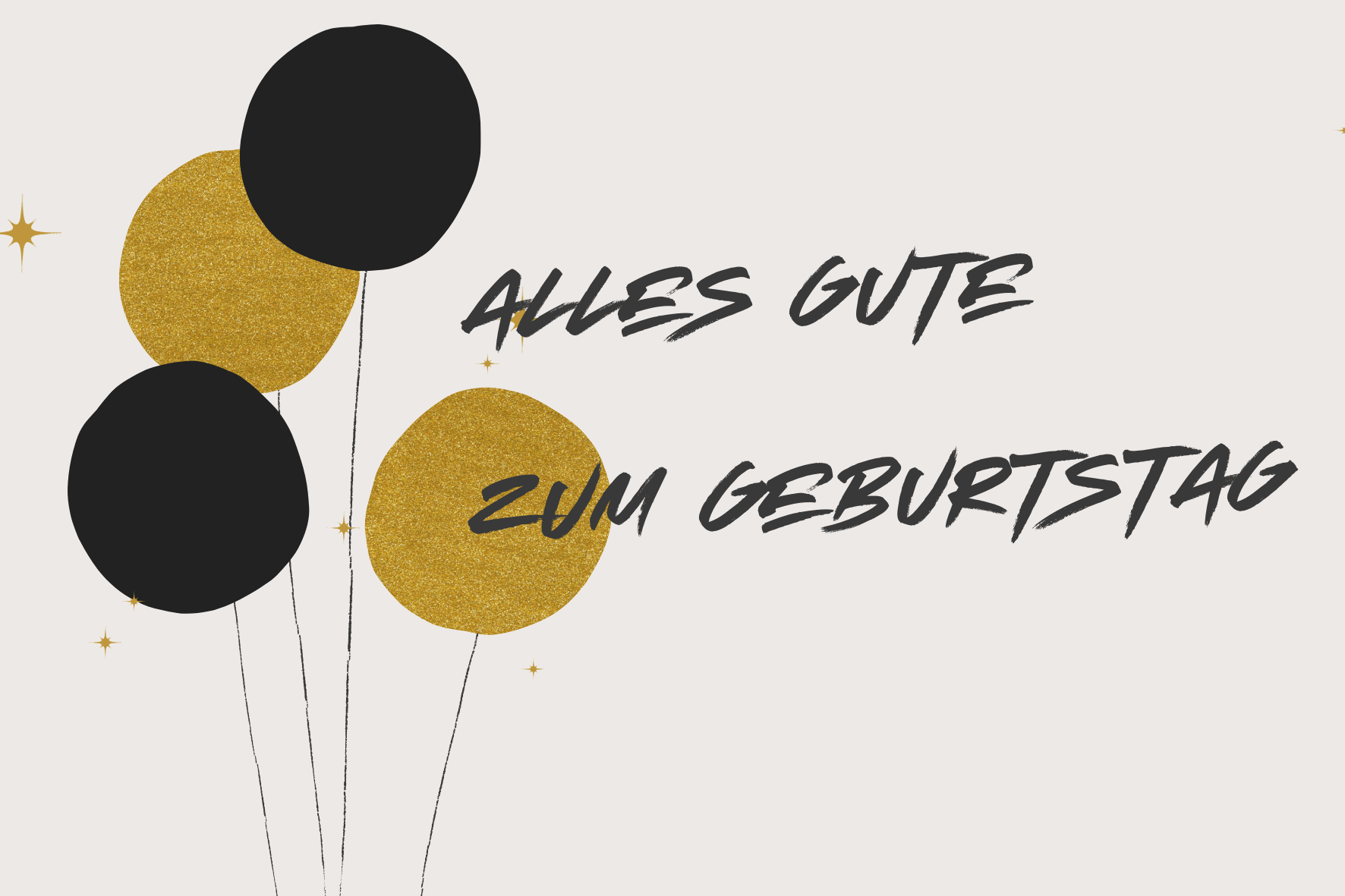 carte de voeux anniversaire - birthday greetings card - Glückwunschkarte zum Geburtstag