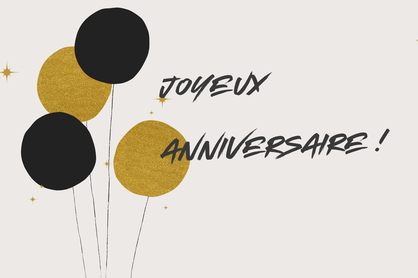 carte de voeux anniversaire - birthday greetings card - Glückwunschkarte zum Geburtstag
