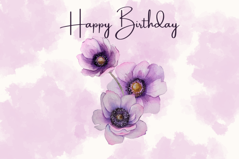carte de voeux anniversaire - birthday greetings card - Glückwunschkarte zum Geburtstag