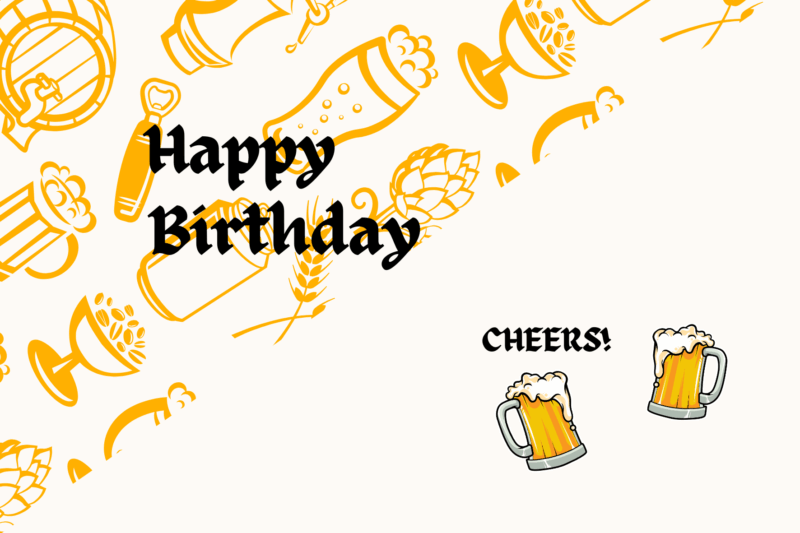 carte de voeux anniversaire - birthday greetings card - Glückwunschkarte zum Geburtstag