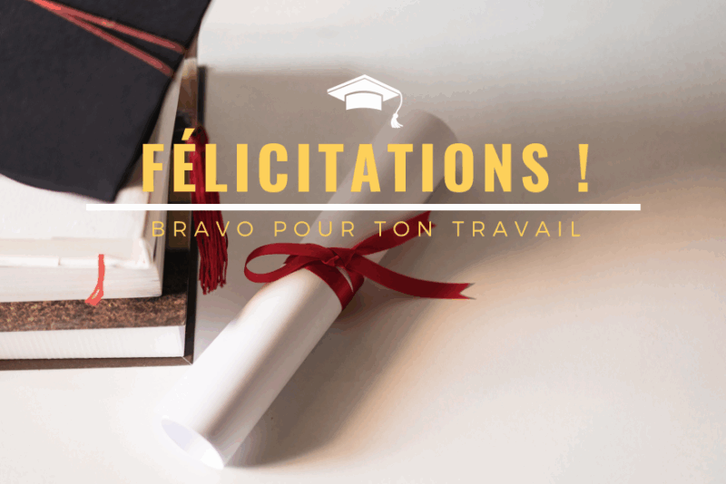 carte de voeux félicitations diplômes - Glückwunschkarte Glückwunsch zum Abschluss - greeting card congratulations diplomas -